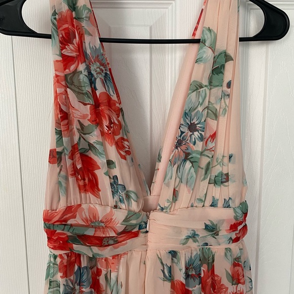 Lulus Blush Floral Print Maxi Dress - Picture 2 of 8